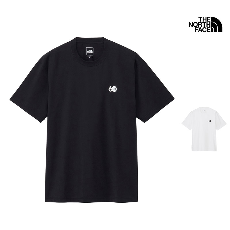 ザ・ノース・フェイス THE NORTH FACE NT82641 ショートスリーブ 60th シンプル ロゴ ティー S/S 60th SIMPLE LOGO TEE メンズ 男性 Tシャツ トップス 半袖 アウトドア キャンプ 登山 スポーツ ジム 吸汗 速乾 26-27 秋冬 新作