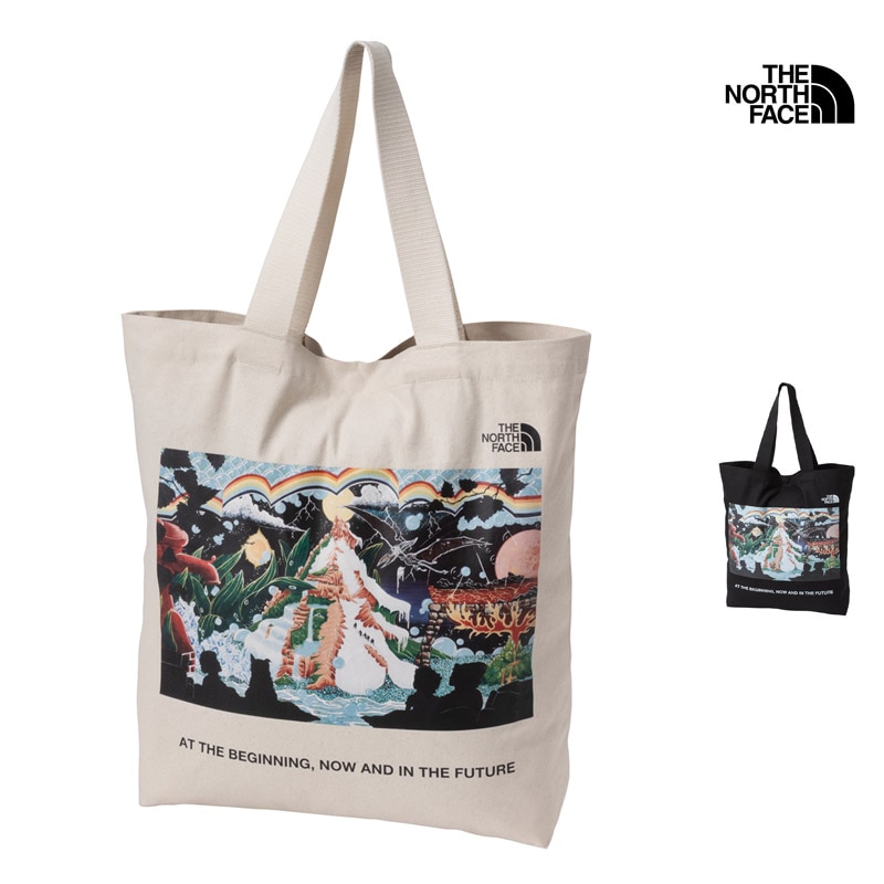 ザ・ノース・フェイス THE NORTH FACE NM72672 60TH グラフィック コットン トート 60TH GRAPHIC COTTON TOTE メンズ レディース 男女兼用 トートバッグ 手提げ コットントート 旅行 通勤 通学 大きめ キャンバス A4 綿 100％ 26-27 秋冬 新作