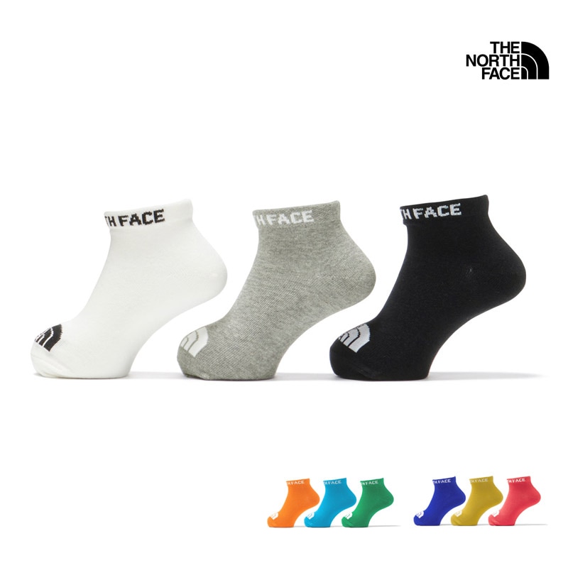ザ・ノース・フェイス THE NORTH FACE NNJ82310 キッズ アンクル 3P KIDS ANKLE 3P キッズ 子供 男の子 女の子 靴下 ソックス アウトドア 普段使い スポーツ 3足セット オーガニックコットン アンクル丈 くるぶし丈 抗菌 防臭 26-27 秋冬 新作