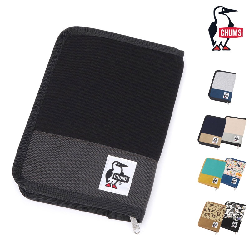 チャムス CHUMS CH60-3814 ノベルズ ポーチ スウェット ナイロン NOVELS POUCH SWEAT NYLON メンズ レディース 男女兼用 キッズ ブックカバー マルチケース アウトドア 普段使い 文庫本 A6 しおり付き スウェット 撥水 撥油 防汚 26-27 秋冬 新作