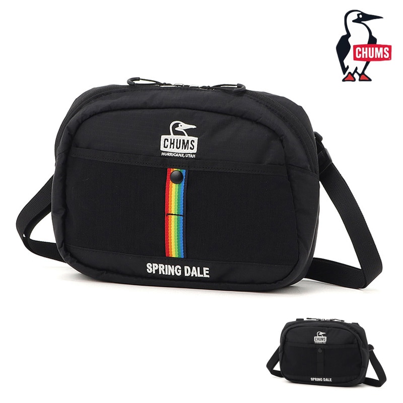 チャムス CHUMS CH60-4101 スプリング デール ショルダー バッグ SPRING DALE SHOULDER BAG メンズ レディース 男女兼用 ショルダーバッグ ミニショルダー ポーチ アウトドア キャンプ 登山 2L 2way 小さめ コンパクト 軽量 耐久性 26-27 秋冬 新作