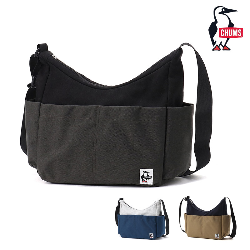 チャムス CHUMS CH60-4008 プレッピー ショルダー バッグ スウェット ナイロン PREPPY SHOULDER BAG SWEAT NYLON メンズ レディース 男女兼用 ショルダーバッグ 斜め掛け アウトドア 普段使い 10L シンプル 撥水 撥油 防汚 A4 26-27 秋冬 新作
