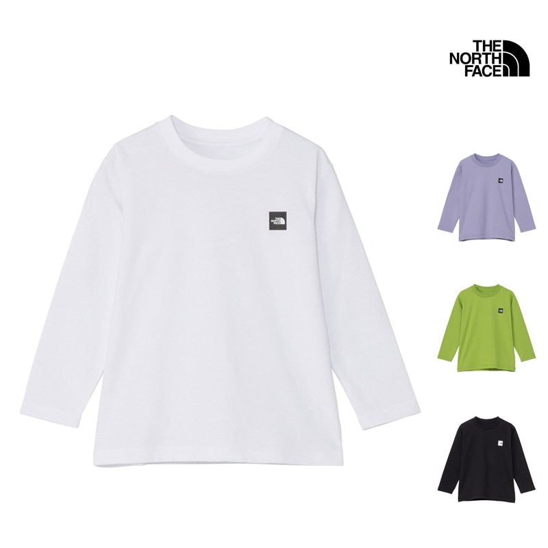 ザ・ノース・フェイス THE NORTH FACE NTT32645 キッズ トドラー ロングスリーブ スモール ボックス ロゴ ティー KIDS TODDLER L/S SMALL BOX LOGO TEE キッズ トドラー 幼児 Tシャツ ロンT 長袖 普段着 お出かけ 通園 速乾 UVカット 26-27 秋冬 新作