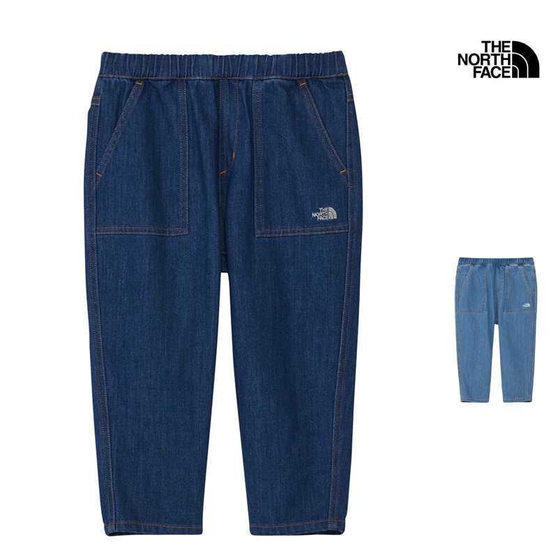 ザ・ノース・フェイス THE NORTH FACE NBT82630 キッズ トドラー サニー デニム パンツ KIDS TODDLER SUNNY DENIM PANT キッズ トドラー 幼児 ボトムス パンツ イージーパンツ アウトドア キャンプ 外出 通園 デニム 吸湿 ストレッチ 26-27 秋冬 新作