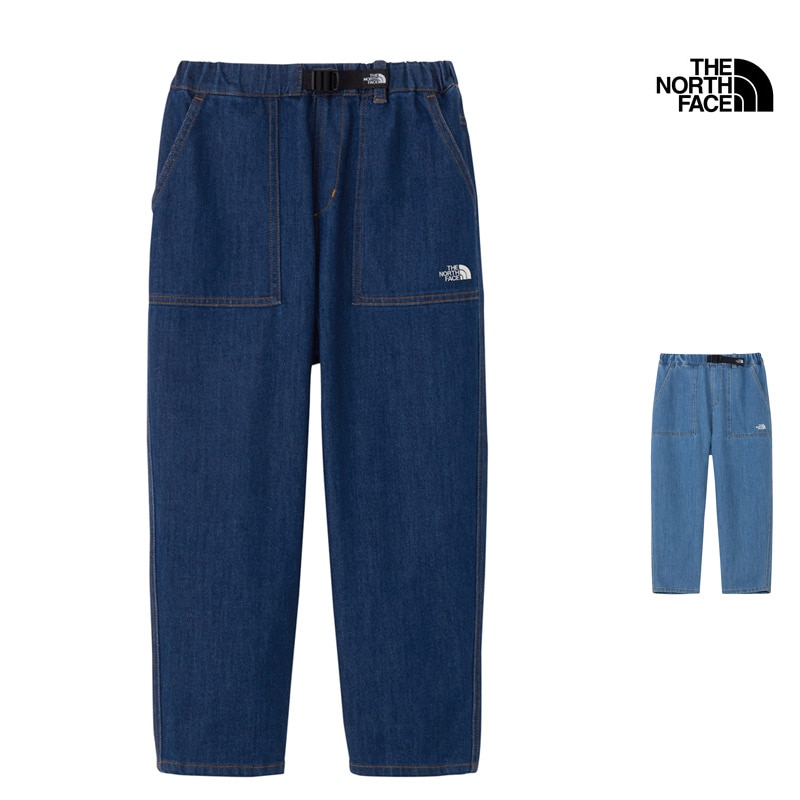 ザ・ノース・フェイス THE NORTH FACE NBJ82630 キッズ サニー デニム パンツ KIDS SUNNY DENIM PANT キッズ ジュニア 子ども ボトムス パンツ イージーパンツ アウトドア キャンプ 外出 通学 デニム 吸湿 ストレッチ 26-27 秋冬 新作
