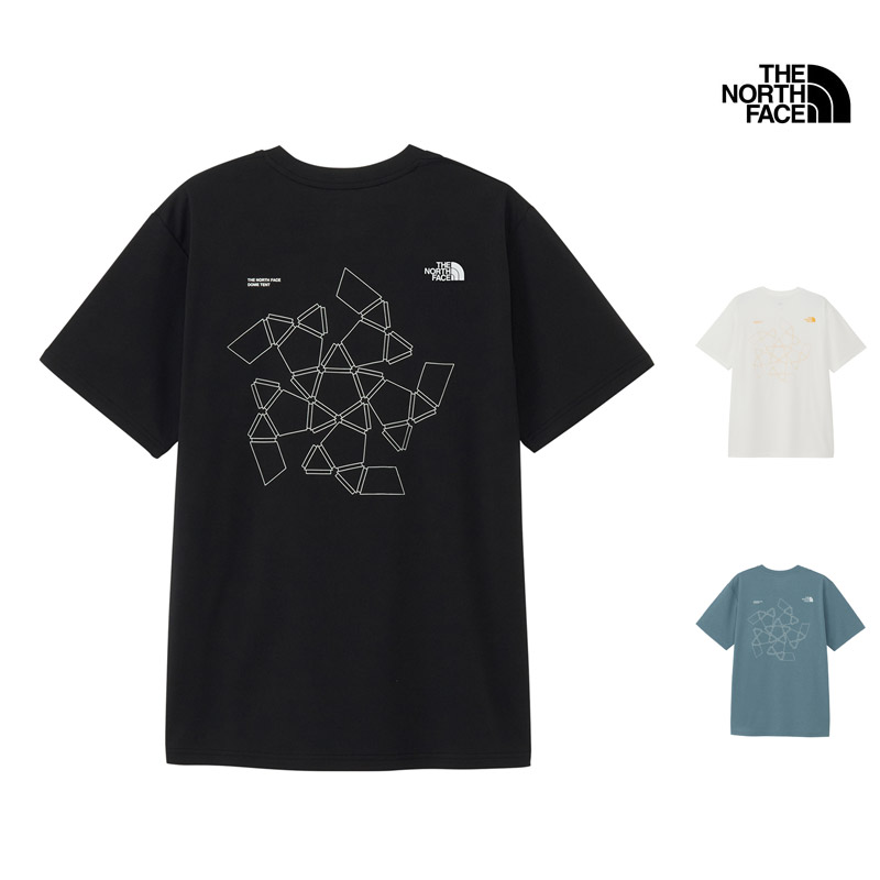 ザ・ノース・フェイス THE NORTH FACE NT82676 ショートスリーブ ジオ ダイアグラム ティー S/S GEO DIAGRAM TEE メンズ 男性 Tシャツ トップス 半袖 アウトドア キャンプ スポーツ ランニング 抗菌 防臭 吸汗 速乾 ドライ UVカット 26-27 秋冬 新作