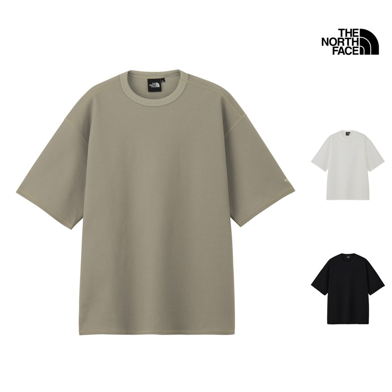 ザ・ノース・フェイス THE NORTH FACE NT62635 ショートスリーブ ワッフル クルー S/S WAFFLE CREW メンズ 男性 Tシャツ トップス 半袖 アウトドア キャンプ 登山 レジャー 旅行 普段使い 軽量 通気性 ストレッチ UVカット 26-27 秋冬 新作