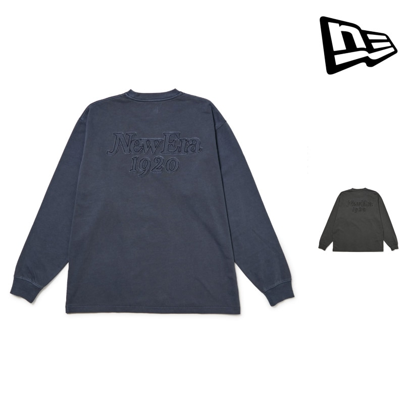 ニューエラ NEWERA 1512935 ロングスリーブ オーバーサイズ ガーメントダイ コットン ティー ニューエラ 1920 L/S OS GD CT TEE NEW ERA 1920 メンズ レディース ロンT 長袖 トップス かっこいい おしゃれ スケーター 綿 26-27 秋冬 新作