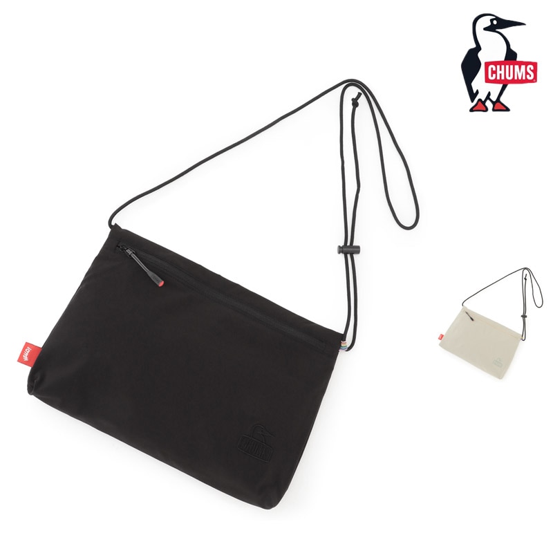 チャムス CHUMS CH60-4216 チャムフロウ ストレッチ ショルダー バッグ CHUMFLOW STRETCH SHOULDER BAG メンズ レディース 男女兼用 ショルダーバッグ ミニショルダー アウトドア キャンプ 1.5L 軽量 パッカブル 折りたたみ 26-27 秋冬 新作