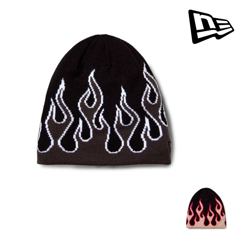 ニューエラ NEWERA 1511977 ベーシック ビーニー フレイム BASIC BEANIE FLAME メンズ レディース 男性 女性 帽子 ぼうし ニット ビーニー アウトドア ストリート カジュアル シンプル おしゃれ かっこいい UV対策 紫外線対策 26-27 秋冬 新作
