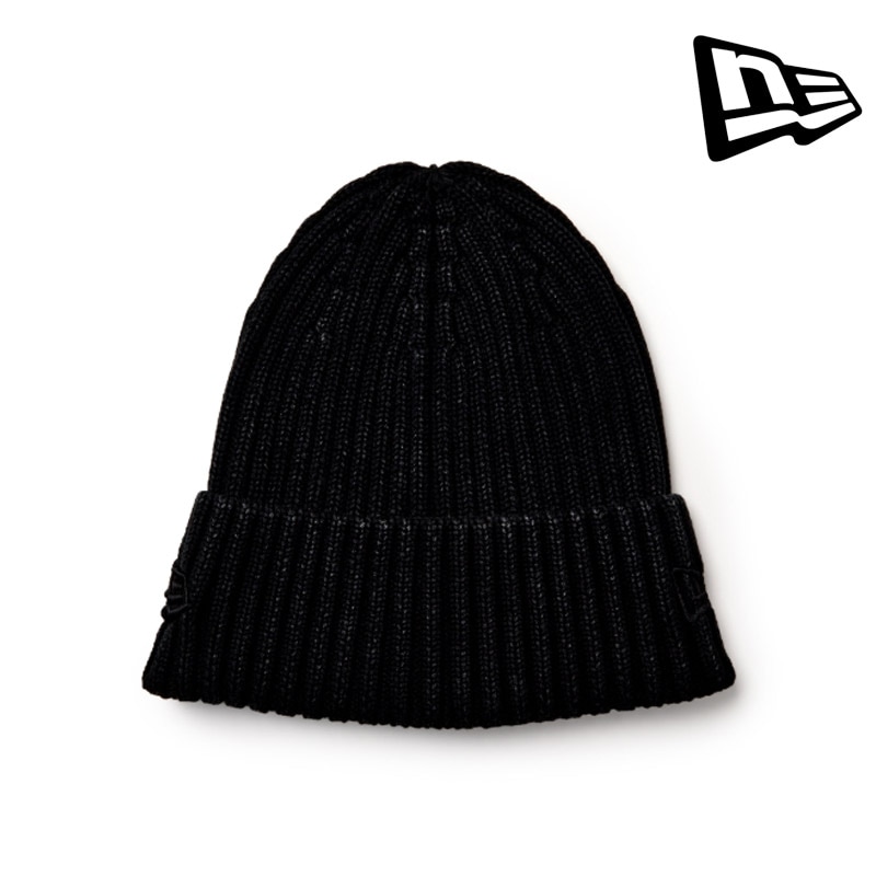 ニューエラ NEWERA 15119611 リブ カフ ニット イタリアン ウォッシュ レイズ フラッグ ロゴ RIB CUFF KNIT ITLN WH RAISED FLAG LOGO メンズ レディース 帽子 ニット ビーニー ストリート カジュアル シンプル かっこいい 26-27 秋冬 新作
