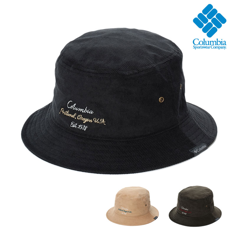コロンビア COLUMBIA PU5732 クレディット クレスト バケット CREDIT CREST BUCKET メンズ レディース 男女兼用 ハット バケットハット アウトドア キャンプ 登山 レジャー コーデュロイ 綿100％ UVカット 26-27 秋冬 新作