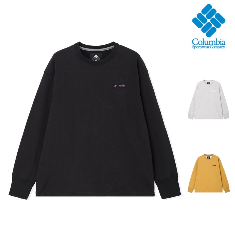 コロンビア COLUMBIA PG2069 ポプラー リッジ スウェット クルー POPLAR RIDGE SWEAT CREW メンズ 男性 スウェット トップス トレーナー プルオーバー アウトドア ストリート UVカット オーバーサイズ 裾ドローコード 肉厚 厚手 26-27 秋冬 新作
