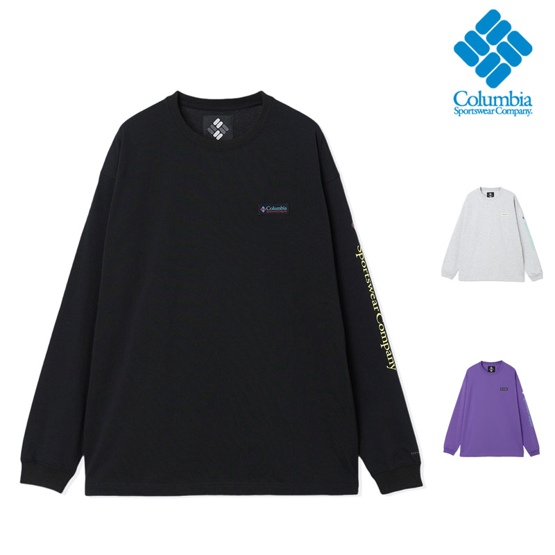 コロンビア COLUMBIA PG2071 クロックド リバー ロングスリーブ Tシャツ CROOKED RIVER L/S TEE メンズ 男性 Tシャツ トップス 長袖 ロンT アウトドア キャンプ タウンユース ストリート 吸汗速乾 UVカット オーバーサイズ 26-27 秋冬 新作