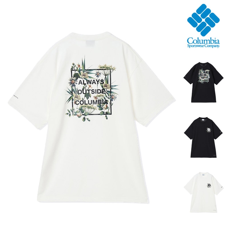 コロンビア COLUMBIA PG2114 エルデン パス グラフィック ショートスリーブ Tシャツ ELDEN PASS GRAPHIC S/S TEE メンズ 男性 Tシャツ トップス 半袖 アウトドア キャンプ タウンユース ストリート 吸汗速乾 UVカット 26-27 秋冬 新作