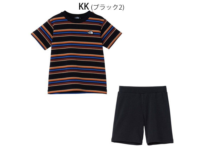 ������ SALE �����Ρ������ե����� THE NORTH FACE ���å� �ȥɥ顼 ���硼�ȥ��꡼�� �ܡ����� �ƥ�� �ƥ��� & ���硼�� KIDS TODDLER S/S BORDER TENT TEE & SHORT T����� �ѥ�� NTT32536 ���å�