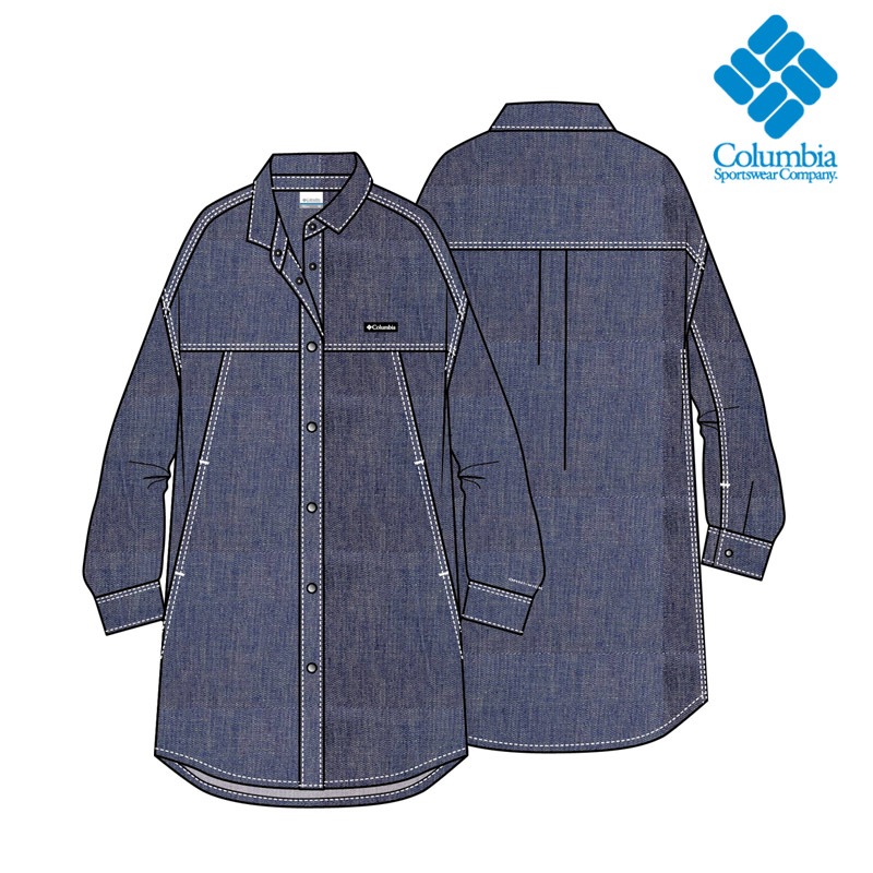 ������ӥ� COLUMBIA PL9514 ������� �ȥ��꡼ ������� ����� �ɥ쥹 W TREE SWALLOW SHIRT DRESS ��ǥ����� ���� ���ԡ��� ����� ����ĥ��ԡ��� ������ �����ȥɥ� ������ �ե��� �����奢�� ®�� UV���å� 26ss �ղ� ����