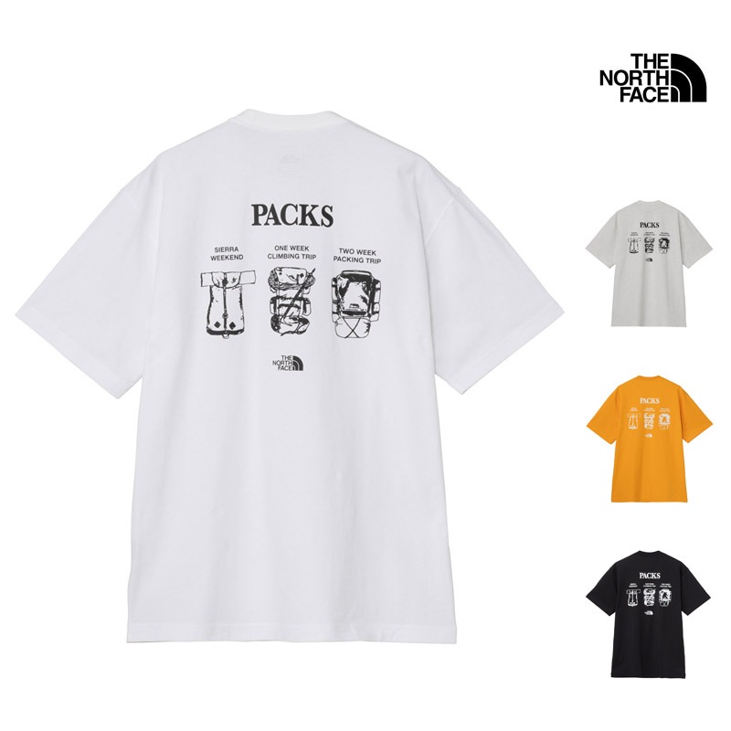 �����Ρ������ե����� THE NORTH FACE NT82639 ���硼�ȥ��꡼�� TNF �ѥå��� ����ե��å� �ƥ��� S/S TNF PACKS GRAPHIC TEE ��� ���� T����� �ȥåץ� Ⱦµ �����ȥɥ� ������ �л� ���ݡ��� ���� �۴� ®�� 26-27 ���� ����