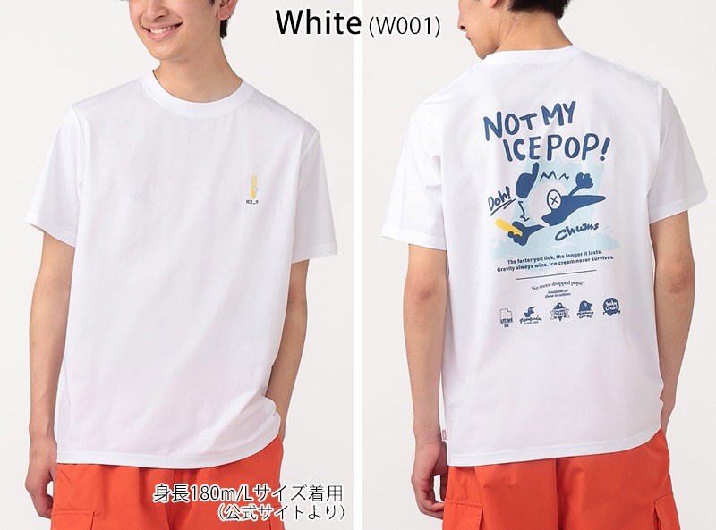 ����ॹ CHUMS CH01-2762 �ɥ饤 �Υå� �ޥ� ������ �ݥå� T����� DRY NOT MY ICE POP T-SHIRT ��� ���� T����� Ⱦµ �ȥåץ� ���åȥ��� �����ȥɥ� ������ ι�� �ե��� �̳� �����奢�� �ɽ� ®�� ��Ǯ ��V���å� 26ss �ղ� ����