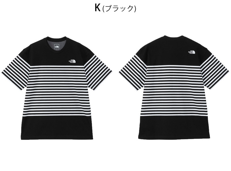 ������ SALE �����Ρ������ե����� THE NORTH FACE ���硼�ȥ��꡼�� �ѥͥ� �ܡ����� �ƥ��� S/S PANEL BORDER TEE T����� �ȥåץ� NT32406 ���