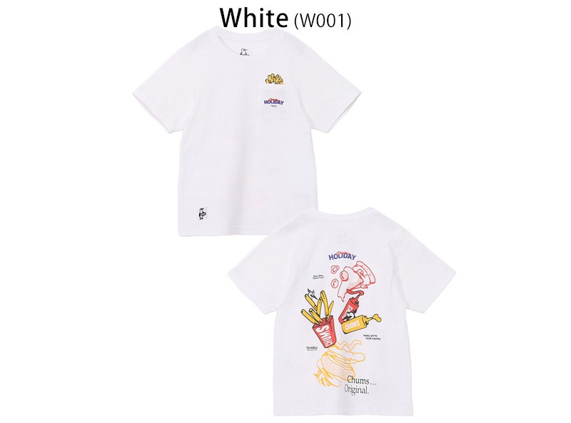 ����ॹ CHUMS CH21-1436 ���å� ����� �Х� �ե����� �ա��� �ݥ��å� T����� KIDS ANTI-BUG FAST FOOD POCKET T-SHIRT ���å� �ˤλ� ���λ� T����� Ⱦµ �ȥåץ� �̳� �� ���åȥ� 100�� �ݥ��å� �ɽ� ��褱 ���� 26ss �ղ� ����