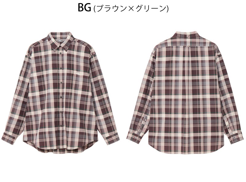 ������ SALE �����Ρ������ե����� THE NORTH FACE ���󥰥��꡼�� �ޥɥ饹 ����� L/S MADRAS SHIRT ����� �ȥåץ� NR12431 ���