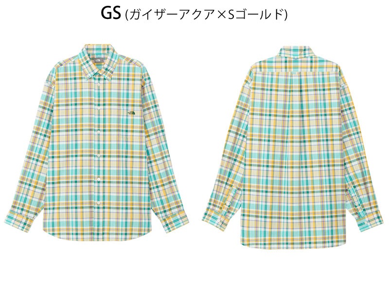 ������ SALE �����Ρ������ե����� THE NORTH FACE ���󥰥��꡼�� �ޥɥ饹 ����� L/S MADRAS SHIRT ����� �ȥåץ� NR12431 ���