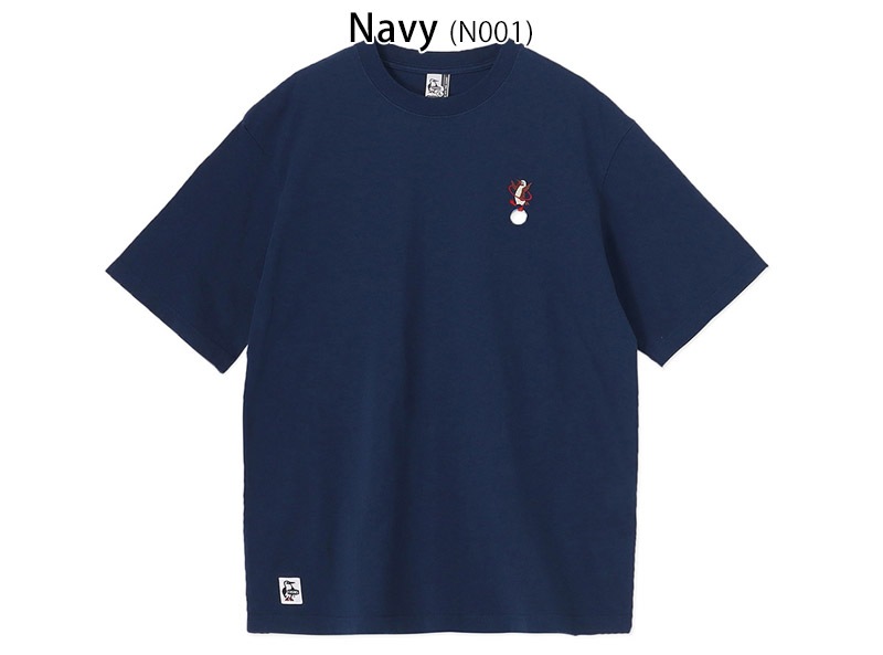 ����ॹ CHUMS CH01-2745 ����ॹ ����֥������꡼ T����� CHUMS EMBROIDERY T-SHIRT ��� ���� T����� Ⱦµ �ȥåץ� ���åȥ��� �ե��� �̳� �����С������� �� ���åȥ� 100�� �����奢�� ����ץ� ���ݥ���� �ɽ� 26ss �ղ� ����