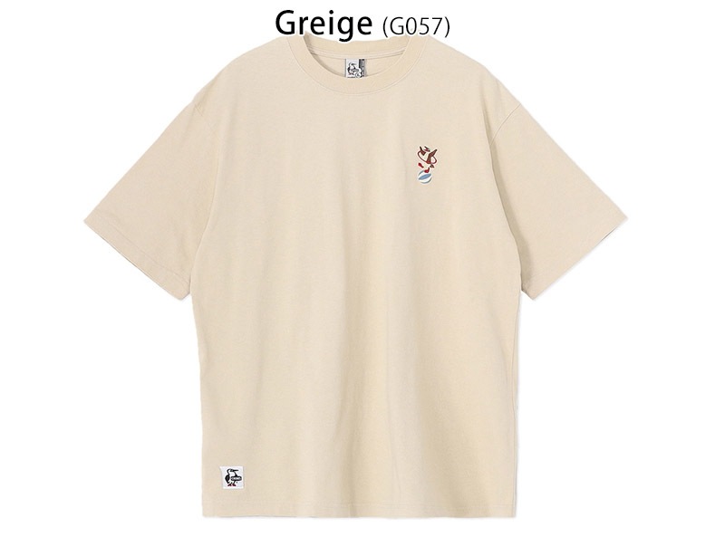����ॹ CHUMS CH01-2745 ����ॹ ����֥������꡼ T����� CHUMS EMBROIDERY T-SHIRT ��� ���� T����� Ⱦµ �ȥåץ� ���åȥ��� �ե��� �̳� �����С������� �� ���åȥ� 100�� �����奢�� ����ץ� ���ݥ���� �ɽ� 26ss �ղ� ����