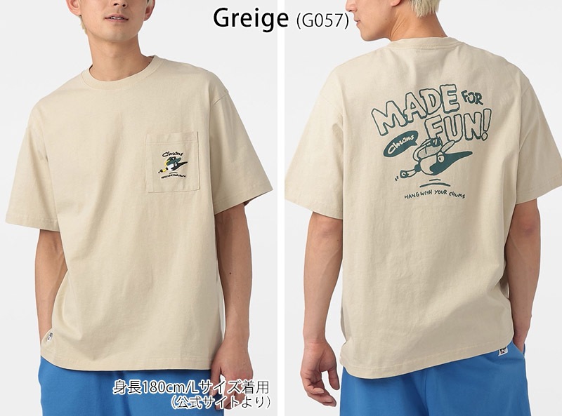 ����ॹ CHUMS CH01-2746 �ᥤ�� �ե��� �ե���! �ݥ��å� T����� MADE FOR FUN! POCKET T-SHIRT ��� ���� T����� Ⱦµ �ȥåץ� ���åȥ��� ������ �ե��� �̳� �� ���åȥ� 100�� �����С������� ���ȥ꡼�� �ɽ� 26ss �ղ� ����