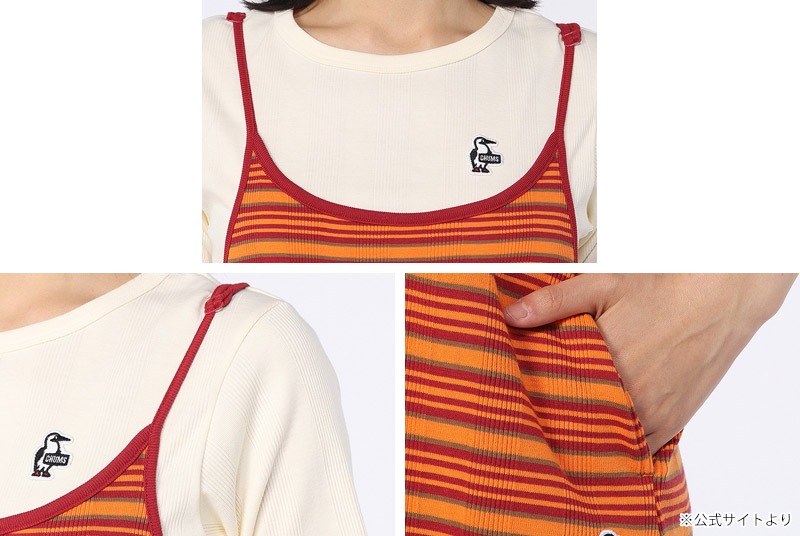 ����ॹ CHUMS CH18-1378 ���ȥ쥤���� ��� ����ߥ����� ���ԡ��� STRATUM RIB CAMISOLE ONE-PIECE ��ǥ����� ���� ���ԡ��� ����ߥ����� ����ߥ��ԡ��� ������ �ե��� �쥤�䡼�� ����ץ� �����奢�� ���󥰾� 26ss �ղ� ����