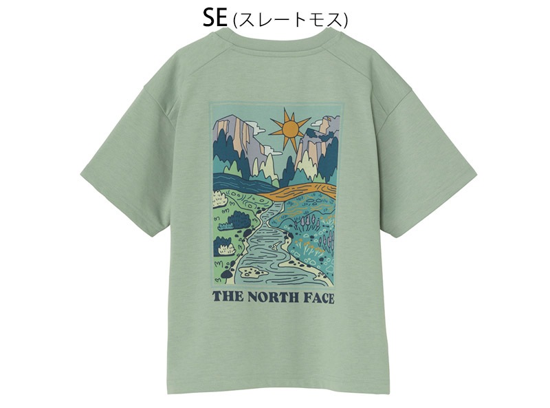 �����Ρ������ե����� THE NORTH FACE NTJ82602 ���å� ���硼�ȥ��꡼�� �ޥ���ƥ� ����ե��å� �ƥ��� KIDS S/S MT GRAPHIC TEE ���å� ����˥� �Ҥɤ� T����� Ⱦµ �����ȥɥ� �л� ���ݡ��� ������ �̳� ®�� UV���å� 26-27 ���� ����
