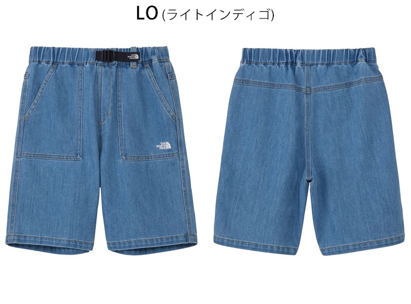�����Ρ������ե����� THE NORTH FACE NBJ82631 ���å� ���ˡ� �ǥ˥� ���硼�� KIDS SUNNY DENIM SHORT ���å� ����˥� �Ҥɤ� ���硼�ȥѥ�� û�ѥ� �����ȥɥ� ������ ������ ���� �̳� �ǥ˥� �ۼ� ���ȥ�å� 26-27 ���� ����