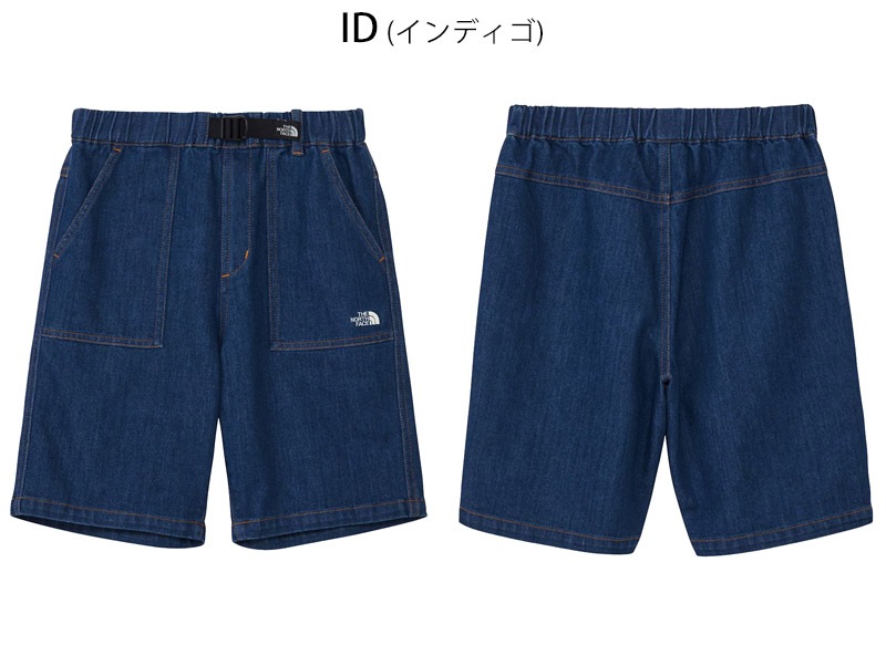 �����Ρ������ե����� THE NORTH FACE NBJ82631 ���å� ���ˡ� �ǥ˥� ���硼�� KIDS SUNNY DENIM SHORT ���å� ����˥� �Ҥɤ� ���硼�ȥѥ�� û�ѥ� �����ȥɥ� ������ ������ ���� �̳� �ǥ˥� �ۼ� ���ȥ�å� 26-27 ���� ����