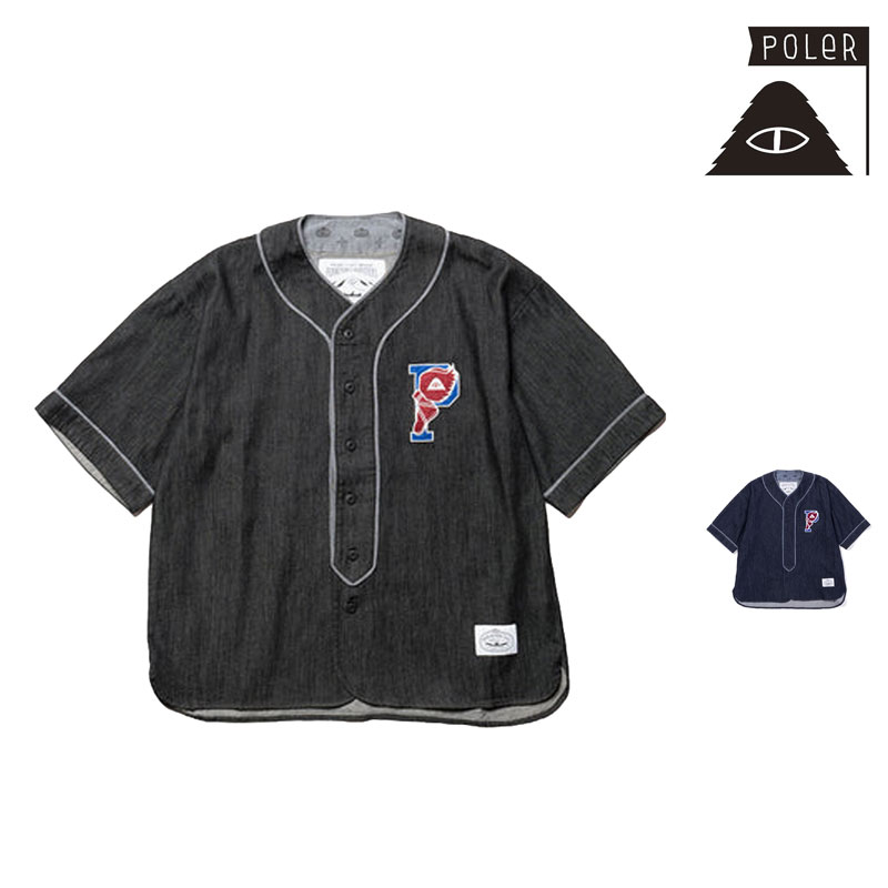 ������ SALE �ݡ��顼 POLER �١����ܡ��� ����� BASEBALL SHIRT T����� �ȥåץ� 241MCV0041 241MCV0042 ���