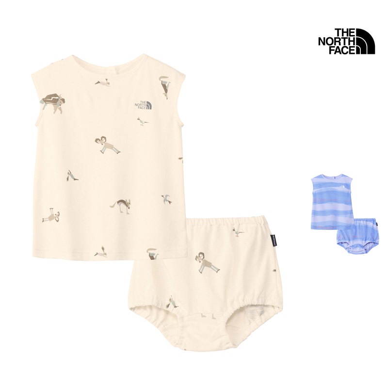 ������ SALE �����Ρ������ե����� THE NORTH FACE �٥ӡ� ��ȥ� �֥꡼�� �ե������꡼�� ���ԡ��� & �֥�ޡ� BABY LITTLE BREEZE F/S ONEPIECE & BLOOMERS ���åȥ��å� �岼���å� NTB12569 �٥ӡ�
