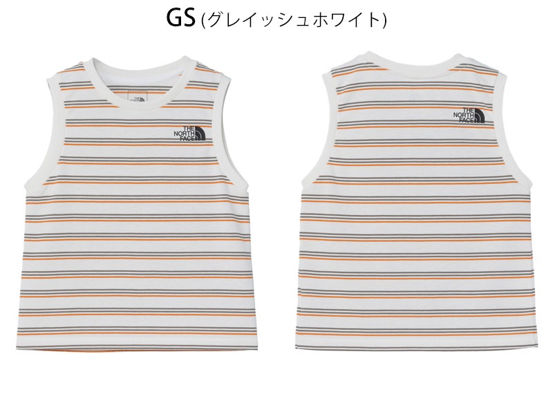 ������ SALE �����Ρ������ե����� THE NORTH FACE �����륺 �ܡ����� ���� GIRLS BORDER TANK ���󥯥ȥå� �ȥåץ� NTG32318 ���å�