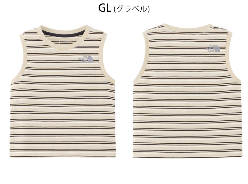 ������ SALE �����Ρ������ե����� THE NORTH FACE �����륺 �ܡ����� ���� GIRLS BORDER TANK ���󥯥ȥå� �ȥåץ� NTG32318 ���å�