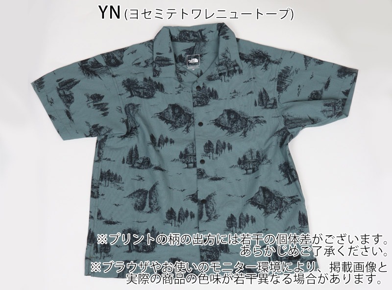 ������ SALE �����Ρ������ե����� THE NORTH FACE ���å� ���硼�ȥ��꡼�� ������ �٥�� ����� KIDS S/S ALOHA VENT SHIRT ����� �ȥåץ� NRJ22546 ���å�