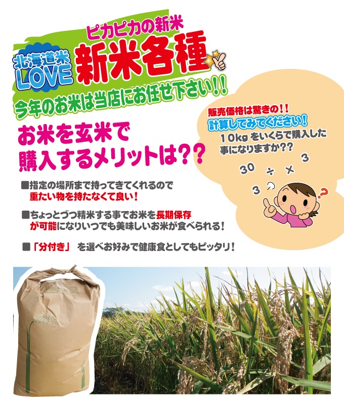 北海道名寄産新米おぼろづきを全国へお届けいたします
