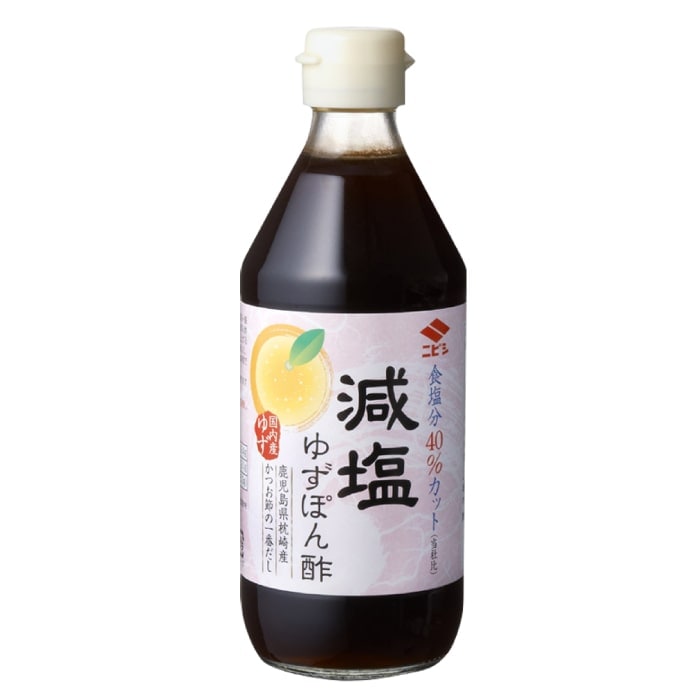40%減塩】減塩 ゆずぽん酢 360ml×2本セット (国産鰹節・国産ゆず