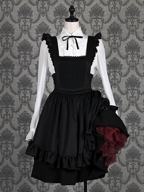 フリルエプロンホワイトNO.S PROJECTノスプロジェクトノスプロ