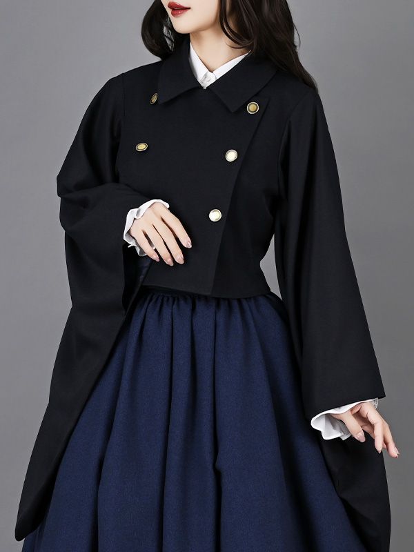 淑女が纏うはんなりジャケット　ネイビー