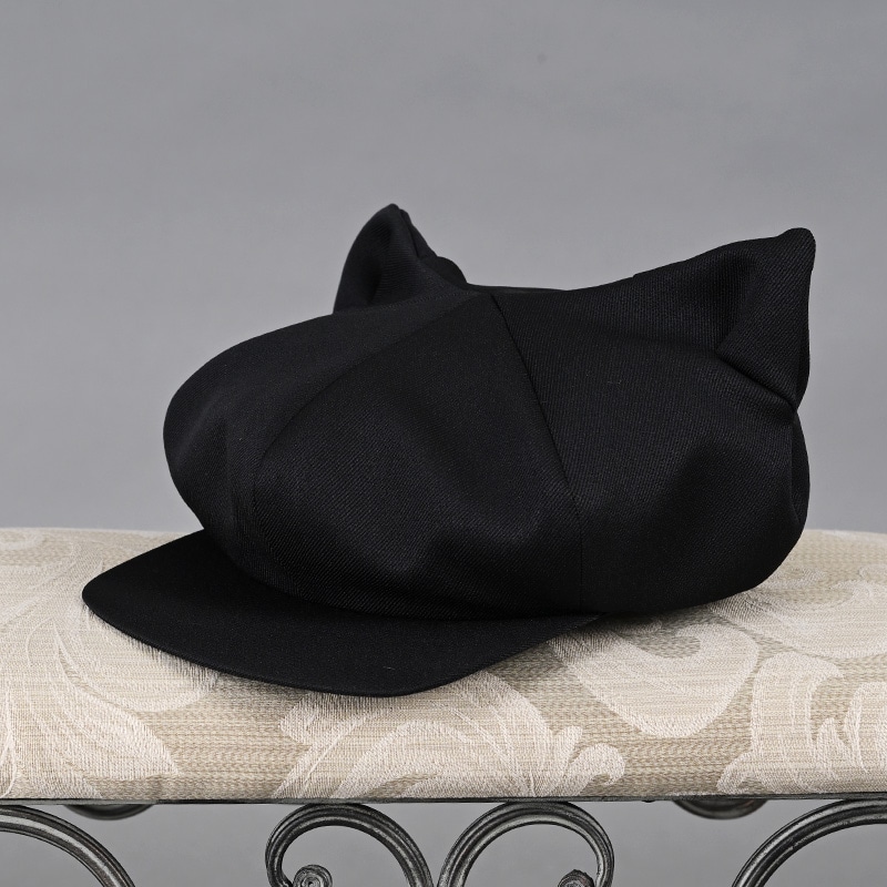 猫耳キャスケット ブラック | NO.S PROJECT