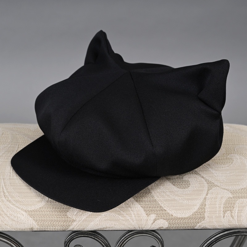 猫耳キャスケット ブラック | NO.S PROJECT