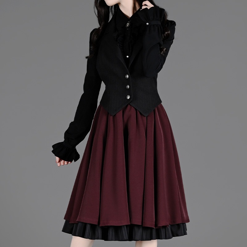 二次元と運命が交差するブラウス ブラック | NO.S PROJECT