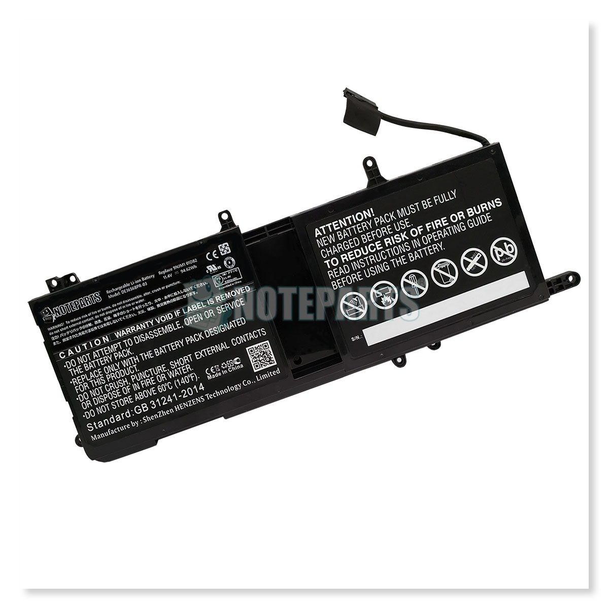 Dell デル Alienware 15 R3 R4 17 R4 R5 バッテリー 9NJM1 MG2YH 01D82 