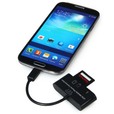 3 in 1 Micro USB ɥ꡼ SDHC MicroSDб USBϥֵǽդ