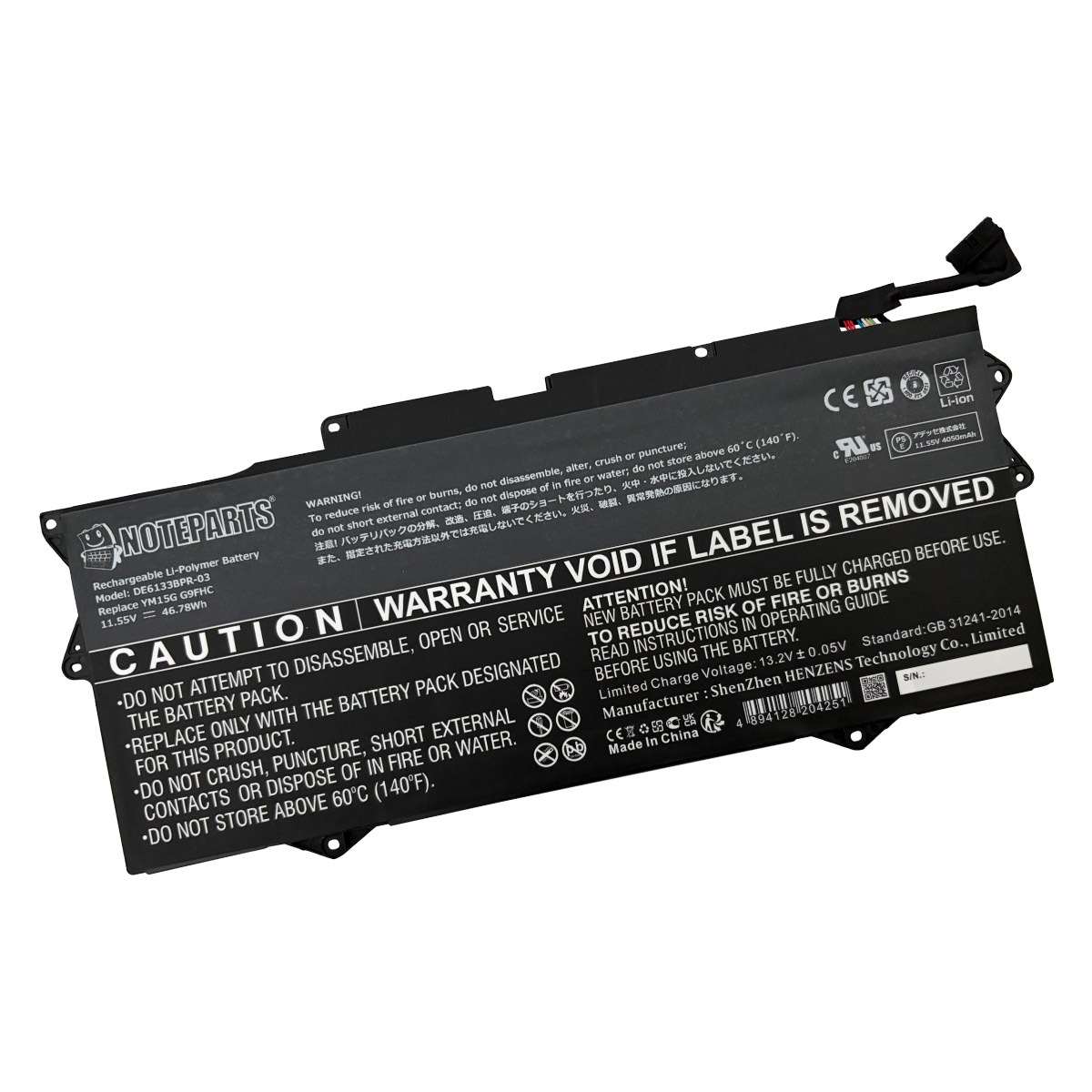 Dell �ǥ� XPS 13 9315 �Хåƥ꡼ YM15G G9FHC �б�