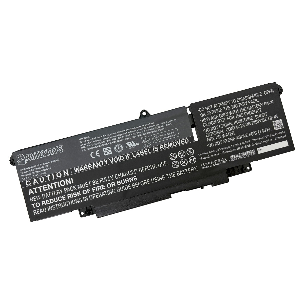 Dell �ǥ� Latitude 7450 7340 7440 7640 �Хåƥ꡼ 3cell 55.29Wh 66DWX WW8N8 �б�